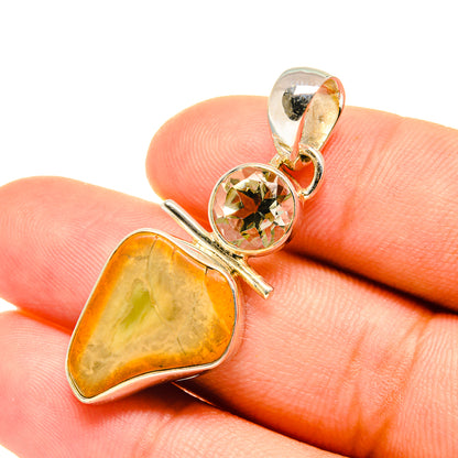 Petrified Wood Pendants handcrafted by Ana Silver Co - PD6229