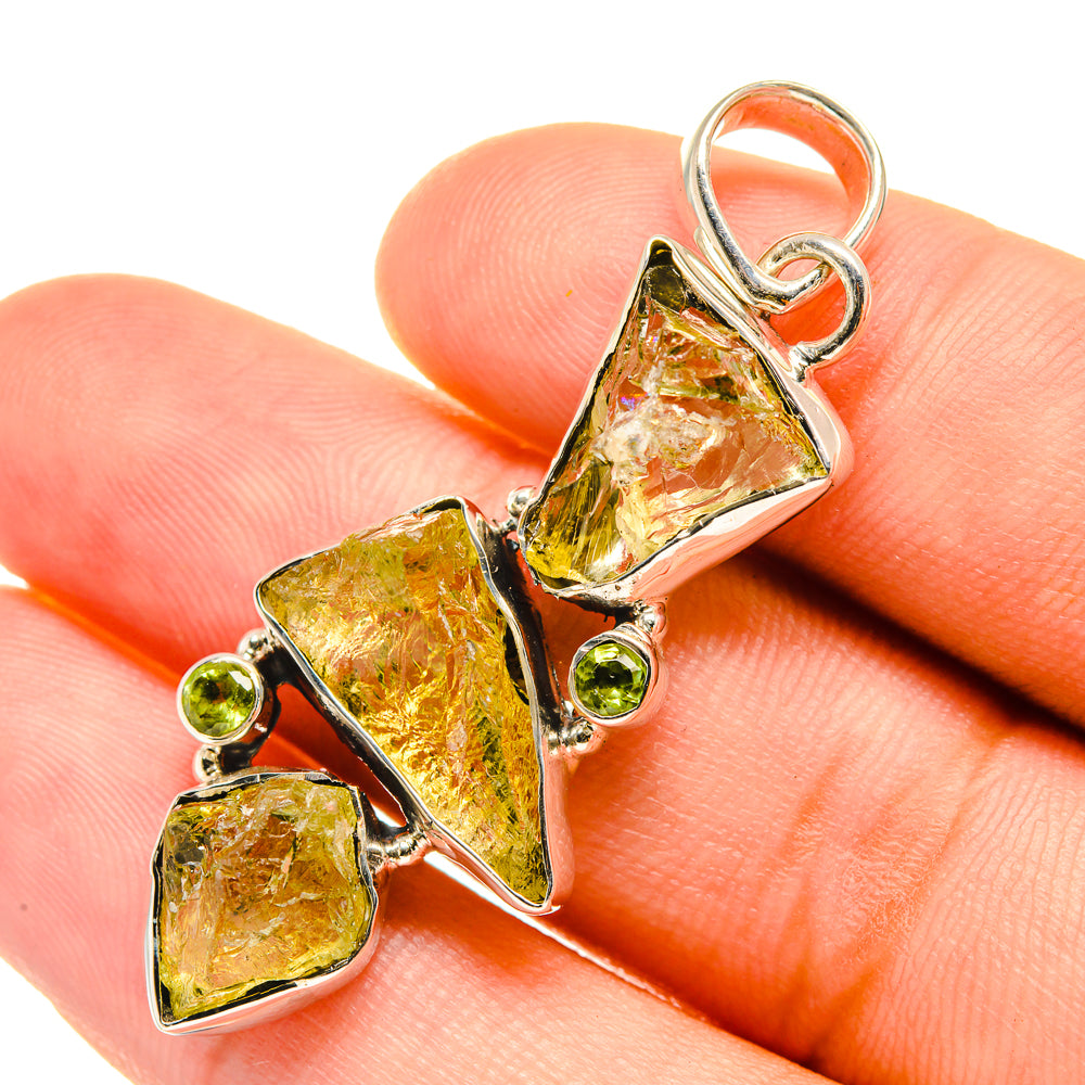 Green Amethyst Pendants handcrafted by Ana Silver Co - PD6232