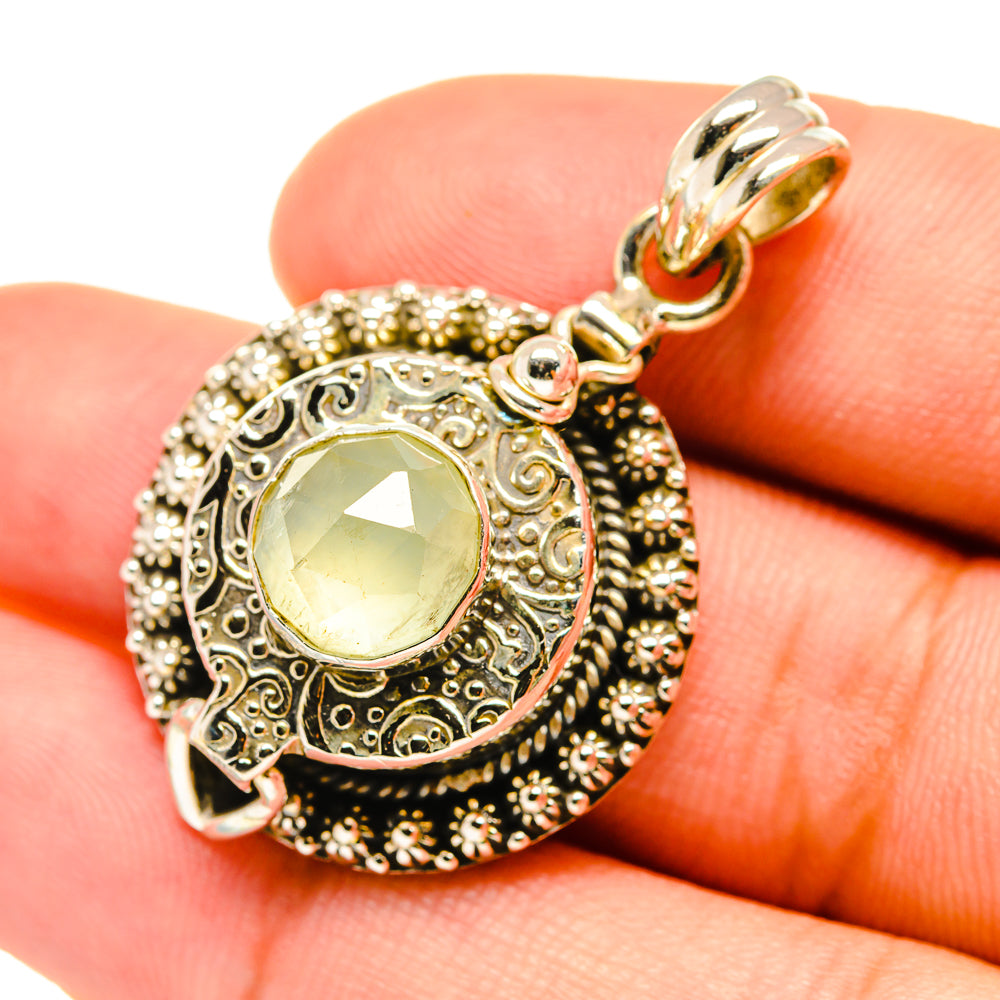 Prehnite Pendants handcrafted by Ana Silver Co - PD6233