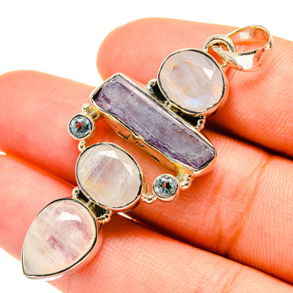 Rainbow Moonstone Pendants handcrafted by Ana Silver Co - PD6236