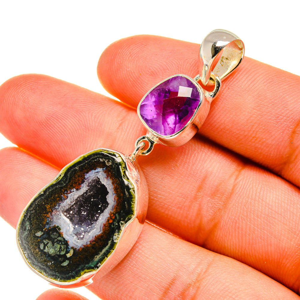 Geode Slice Pendants handcrafted by Ana Silver Co - PD6243