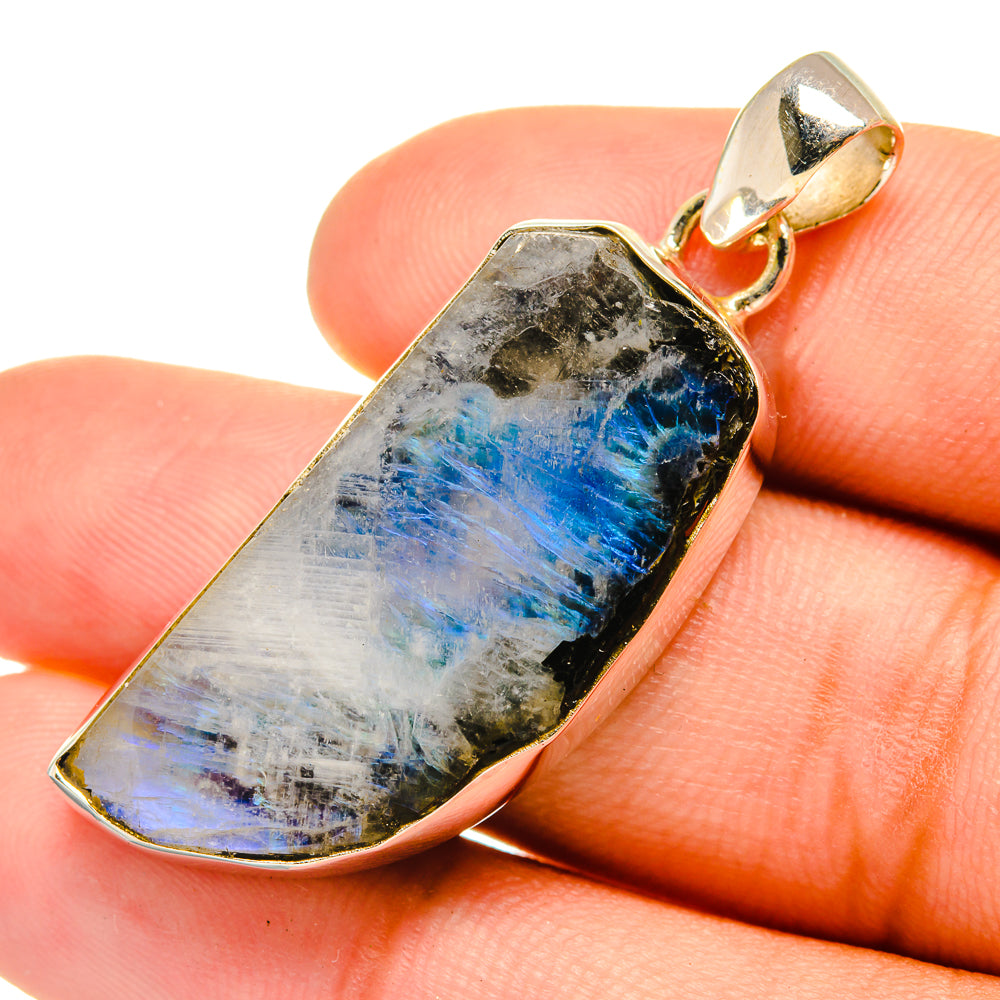 Rainbow Moonstone Pendants handcrafted by Ana Silver Co - PD6252