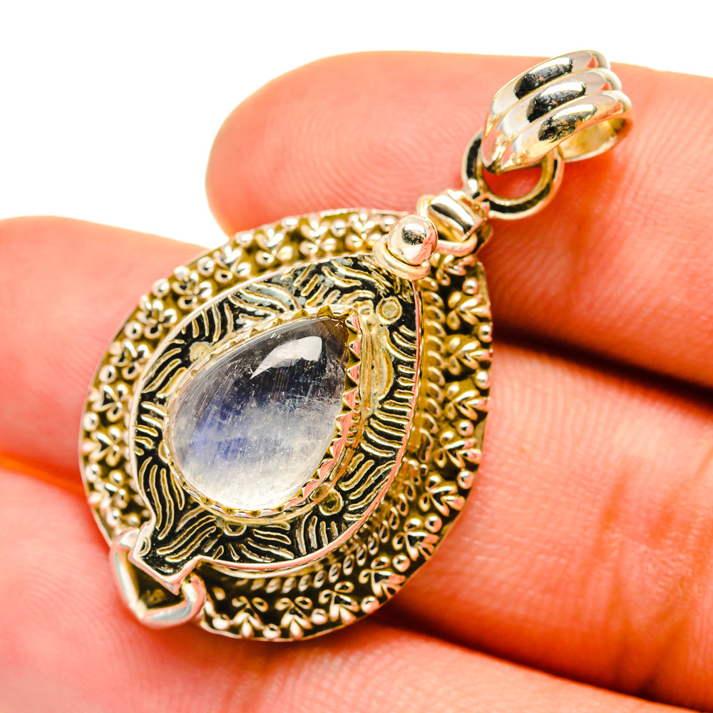 Rainbow Moonstone Pendants handcrafted by Ana Silver Co - PD6259