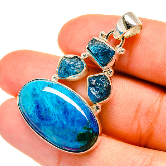Chrysocolla Pendants handcrafted by Ana Silver Co - PD6262
