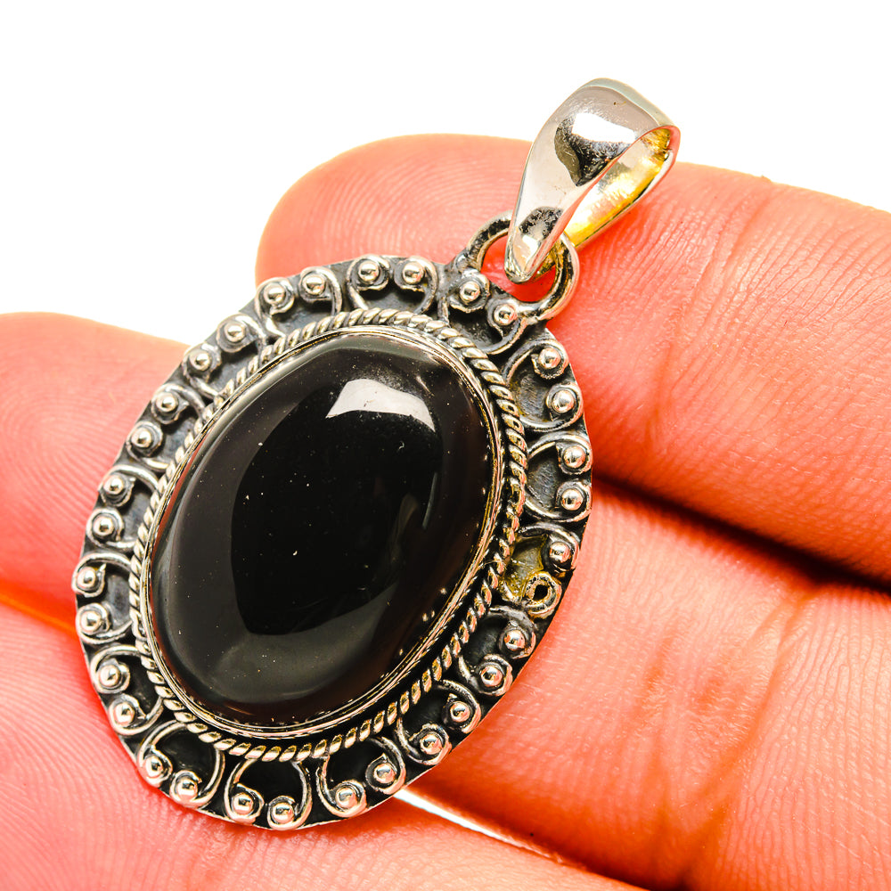 Black Onyx Pendants handcrafted by Ana Silver Co - PD6265
