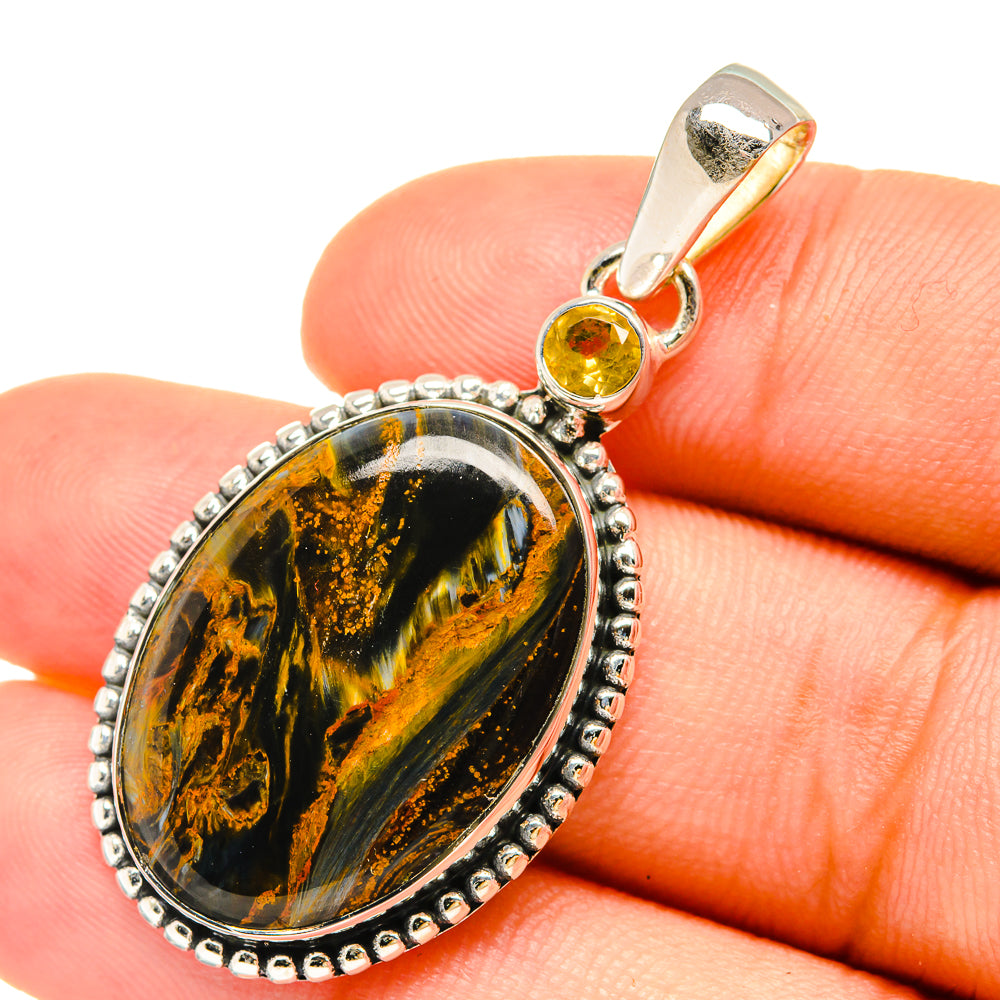 Pietersite Pendants handcrafted by Ana Silver Co - PD6269