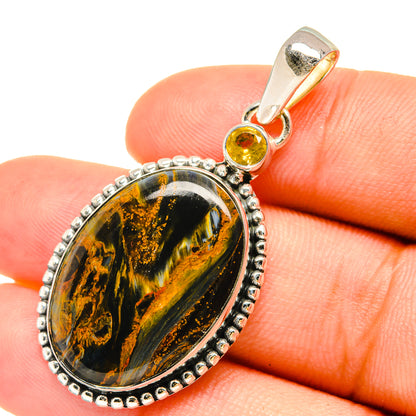 Pietersite Pendants handcrafted by Ana Silver Co - PD6269