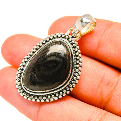 Psilomelane Pendants handcrafted by Ana Silver Co - PD6273
