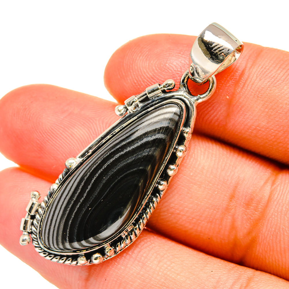 Psilomelane Pendants handcrafted by Ana Silver Co - PD6278