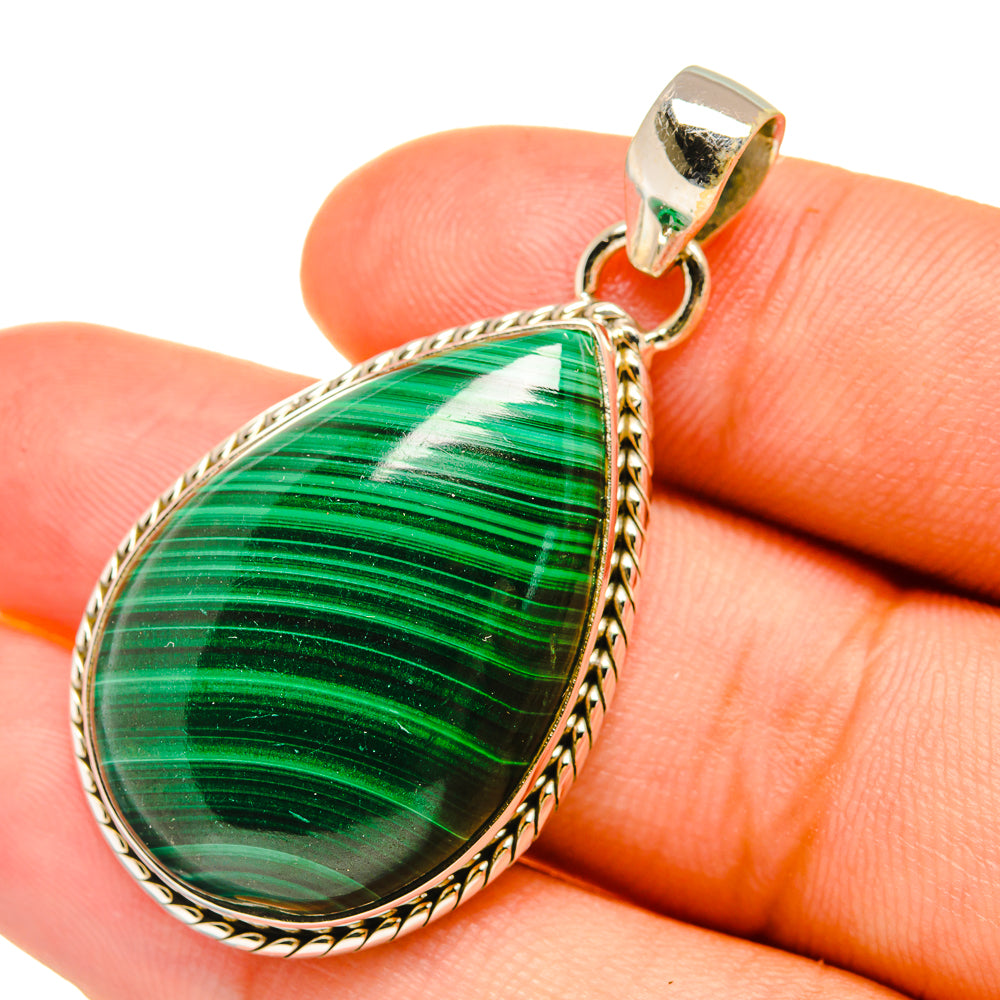 Malachite Pendants handcrafted by Ana Silver Co - PD6288