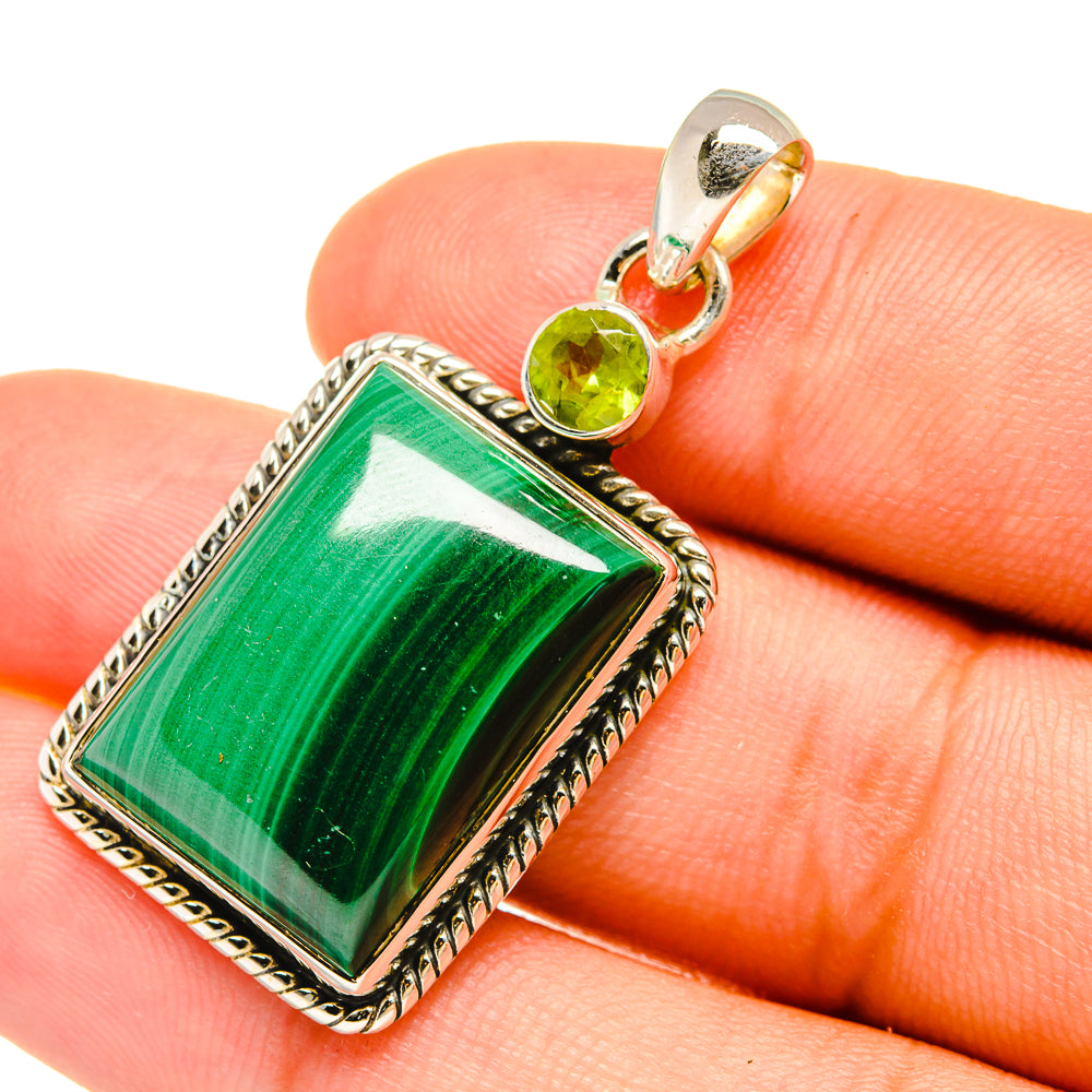 Malachite Pendants handcrafted by Ana Silver Co - PD6289