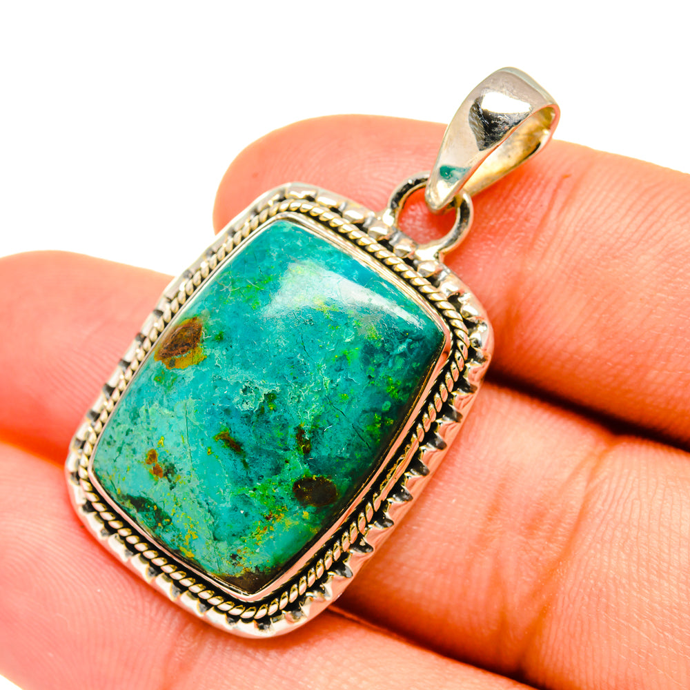 Chrysocolla Pendants handcrafted by Ana Silver Co - PD6293
