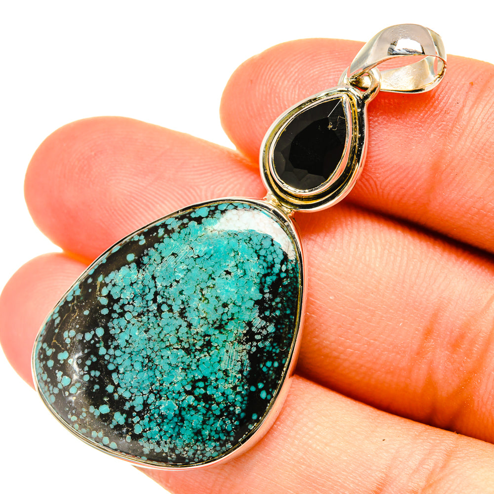Tibetan Turquoise Pendants handcrafted by Ana Silver Co - PD6295