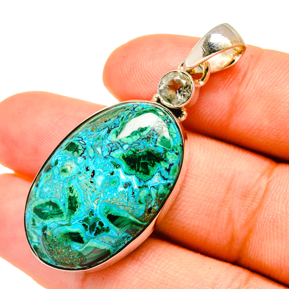 Chrysocolla Pendants handcrafted by Ana Silver Co - PD6296
