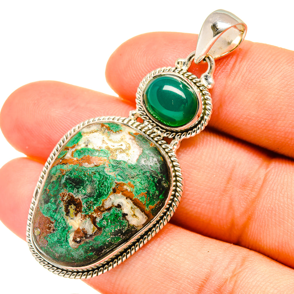 Chrysocolla Pendants handcrafted by Ana Silver Co - PD6300