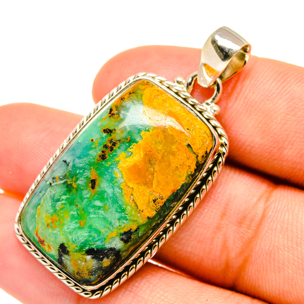 Peruvian Opal Pendants handcrafted by Ana Silver Co - PD6301