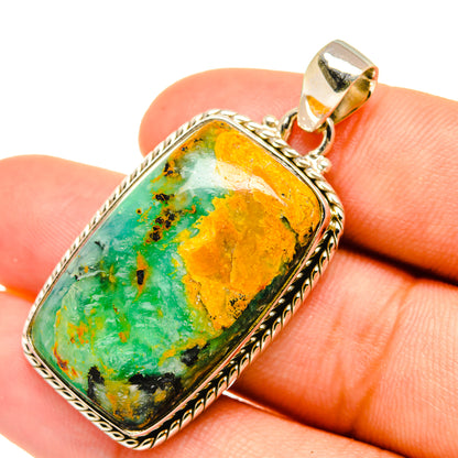Peruvian Opal Pendants handcrafted by Ana Silver Co - PD6301