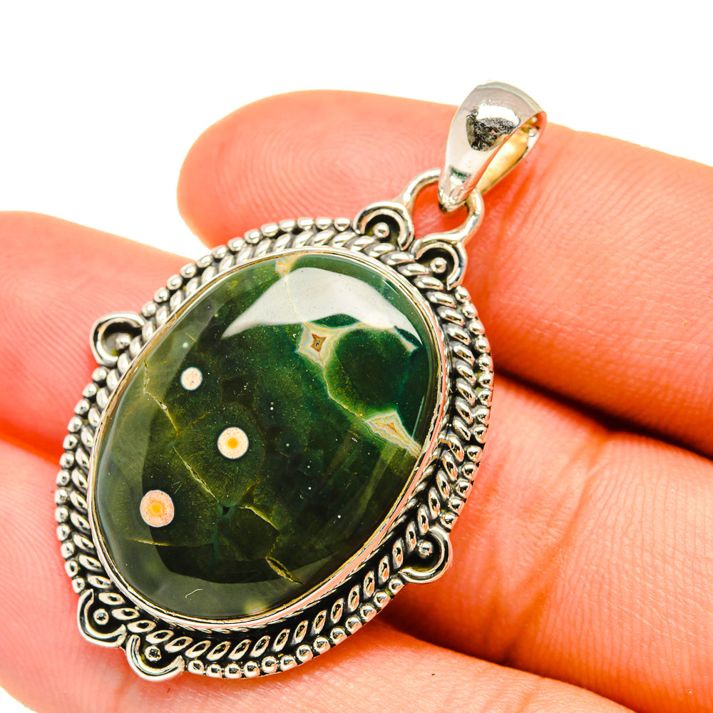 Ocean Jasper Pendants handcrafted by Ana Silver Co - PD6309