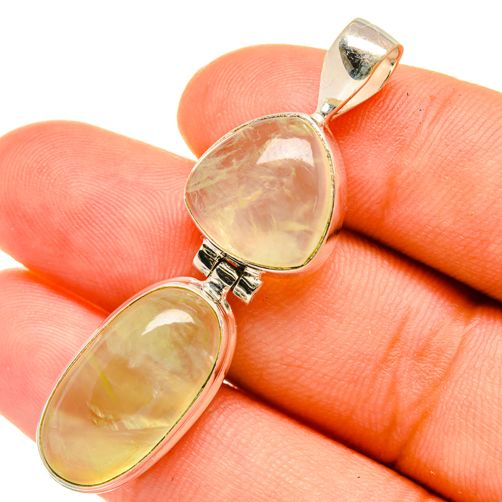 Prehnite Pendants handcrafted by Ana Silver Co - PD6314