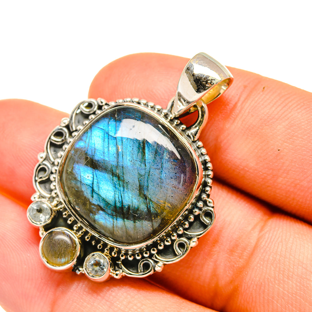 Labradorite Pendants handcrafted by Ana Silver Co - PD6325