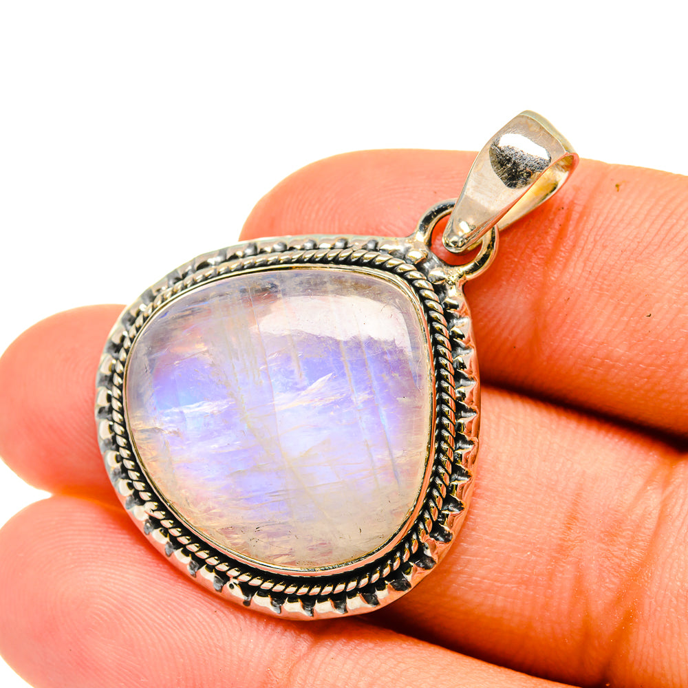 Rainbow Moonstone Pendants handcrafted by Ana Silver Co - PD6335