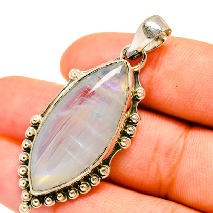 Rainbow Moonstone Pendants handcrafted by Ana Silver Co - PD6337