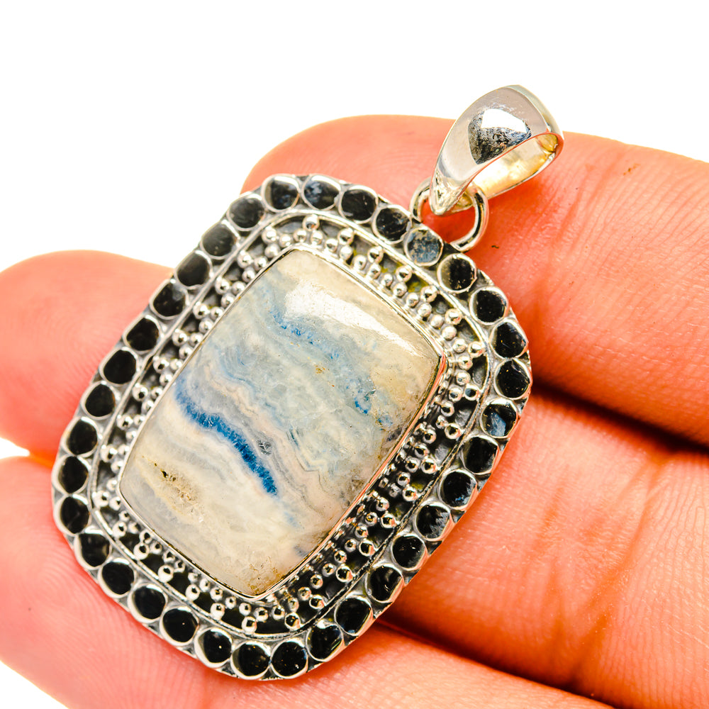 Blue Scheelite Pendants handcrafted by Ana Silver Co - PD6340