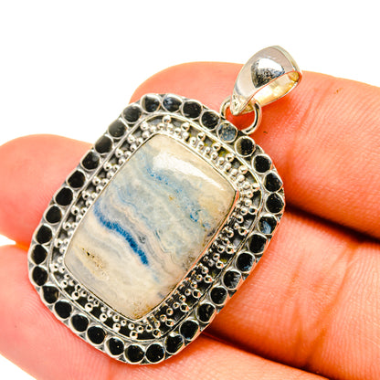 Blue Scheelite Pendants handcrafted by Ana Silver Co - PD6340