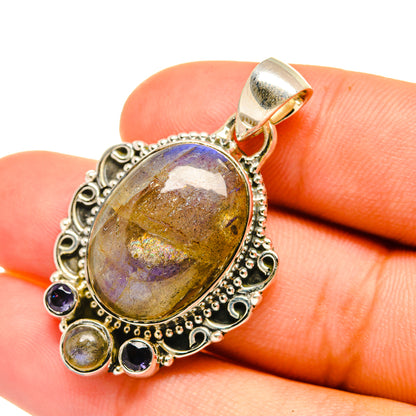 Labradorite Pendants handcrafted by Ana Silver Co - PD6345
