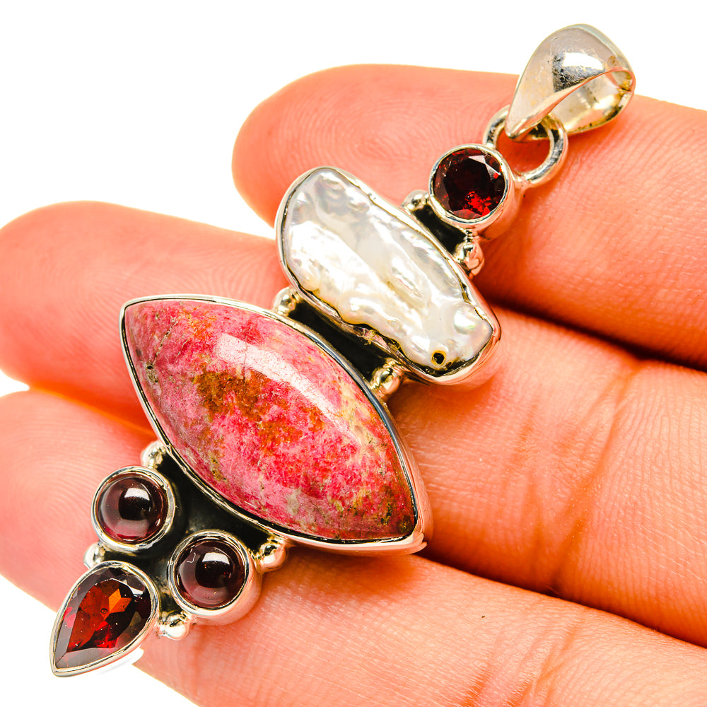 Thulite Pendants handcrafted by Ana Silver Co - PD6369