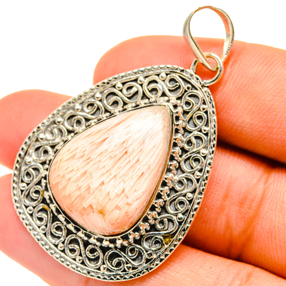 Scolecite Pendants handcrafted by Ana Silver Co - PD6373