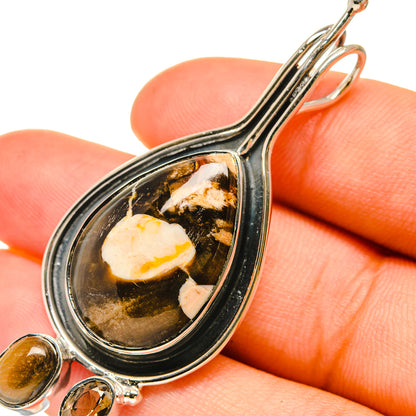 Peanut Wood Jasper Pendants handcrafted by Ana Silver Co - PD6381