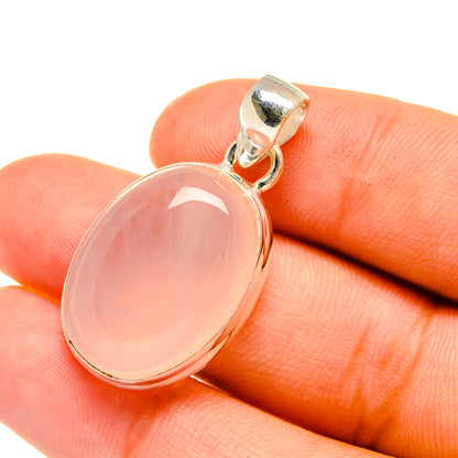 Rose Quartz Pendants handcrafted by Ana Silver Co - PD6390