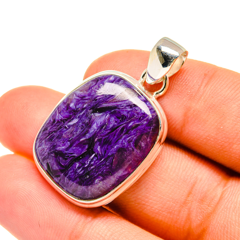 Charoite Pendants handcrafted by Ana Silver Co - PD6402