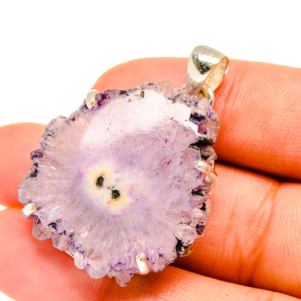 Amethyst Stalactite Pendants handcrafted by Ana Silver Co - PD6408