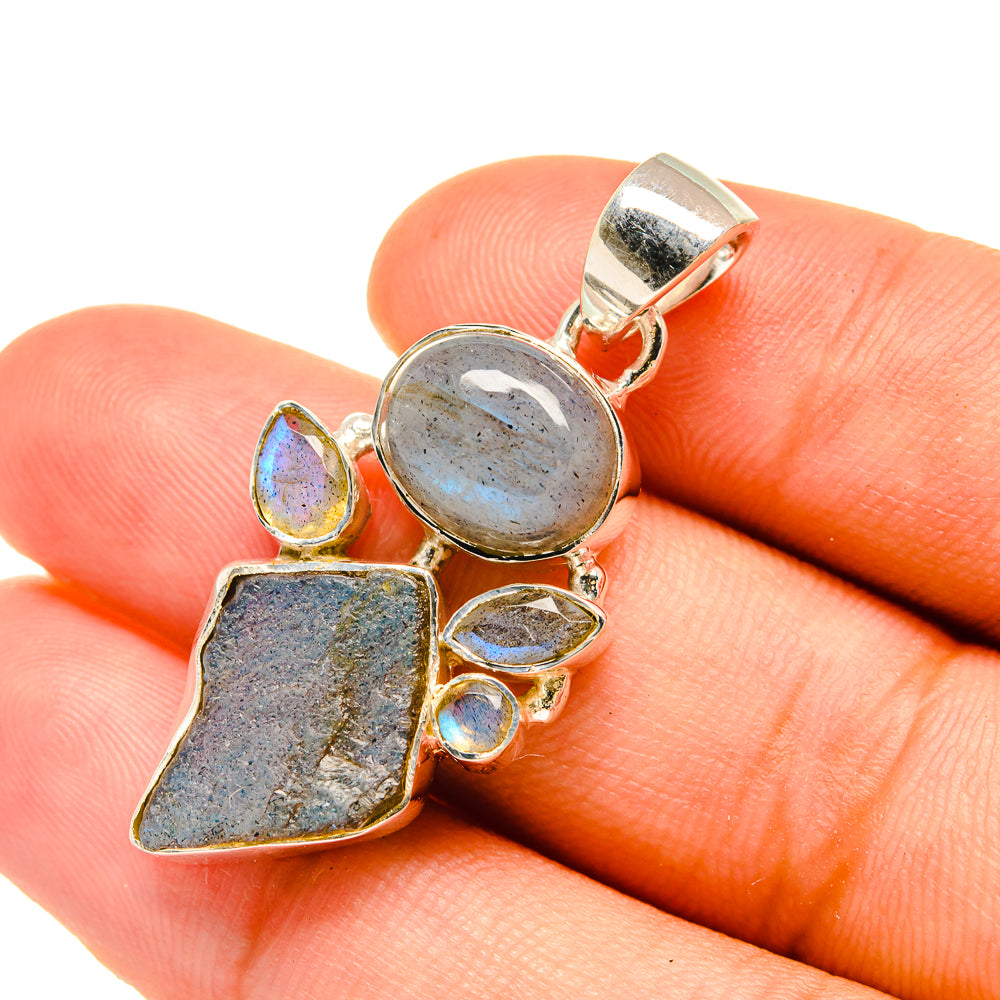 Labradorite Pendants handcrafted by Ana Silver Co - PD6414