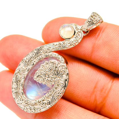 Rainbow Moonstone Pendants handcrafted by Ana Silver Co - PD6417