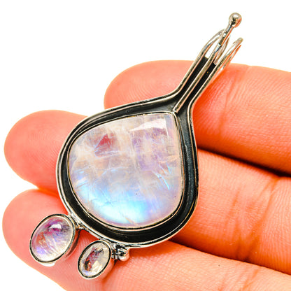 Rainbow Moonstone Pendants handcrafted by Ana Silver Co - PD6418