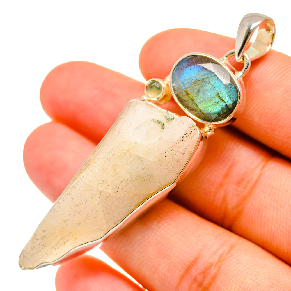 Rainbow Moonstone Pendants handcrafted by Ana Silver Co - PD6421