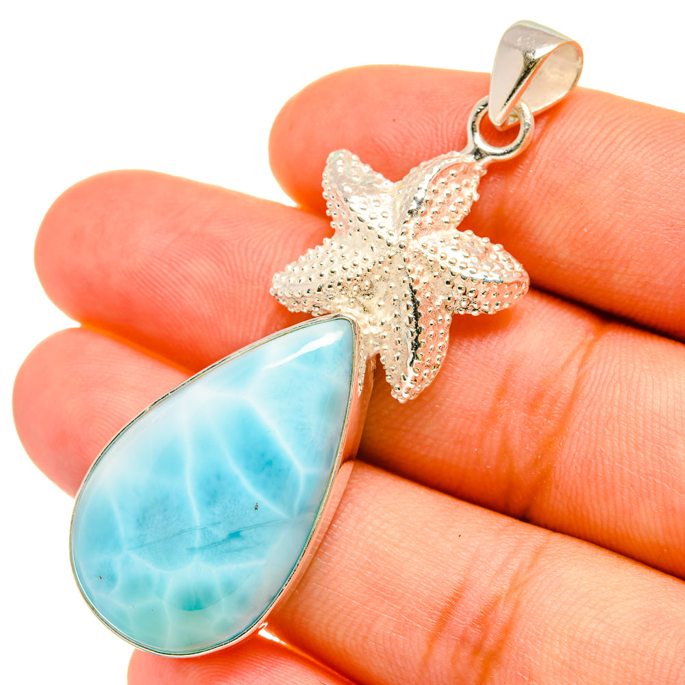 Larimar Pendants handcrafted by Ana Silver Co - PD6423