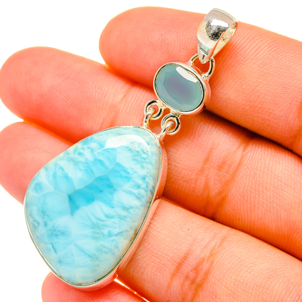 Larimar Pendants handcrafted by Ana Silver Co - PD6424