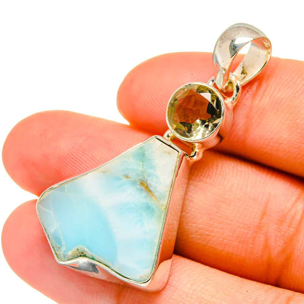 Larimar Pendants handcrafted by Ana Silver Co - PD6426