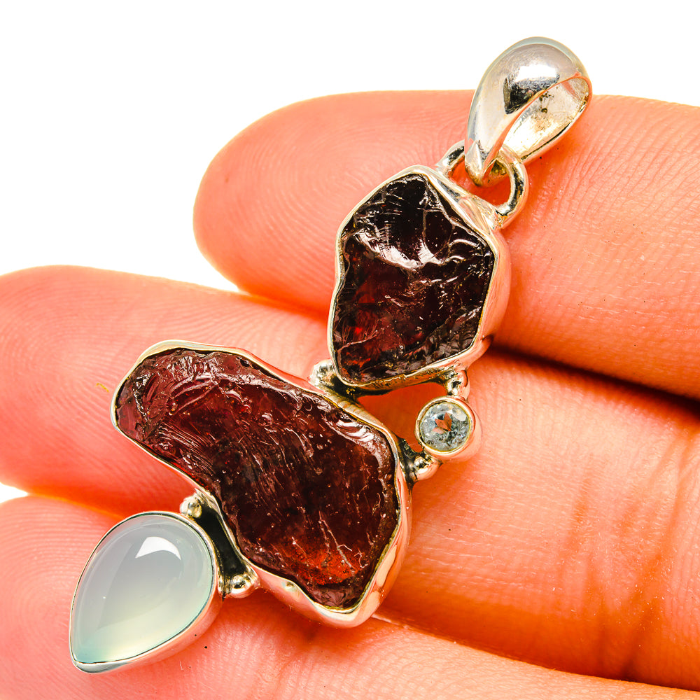 Garnet Pendants handcrafted by Ana Silver Co - PD6432