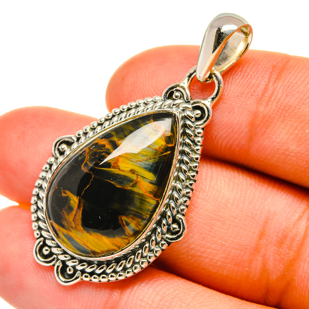 Pietersite Pendants handcrafted by Ana Silver Co - PD6433