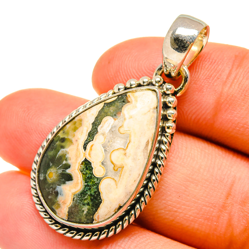Ocean Jasper Pendants handcrafted by Ana Silver Co - PD6434