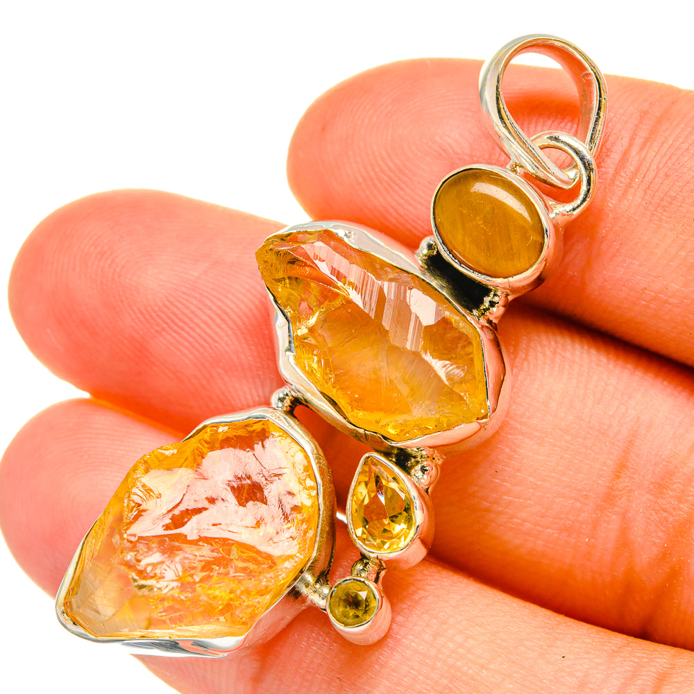 Citrine Pendants handcrafted by Ana Silver Co - PD6439