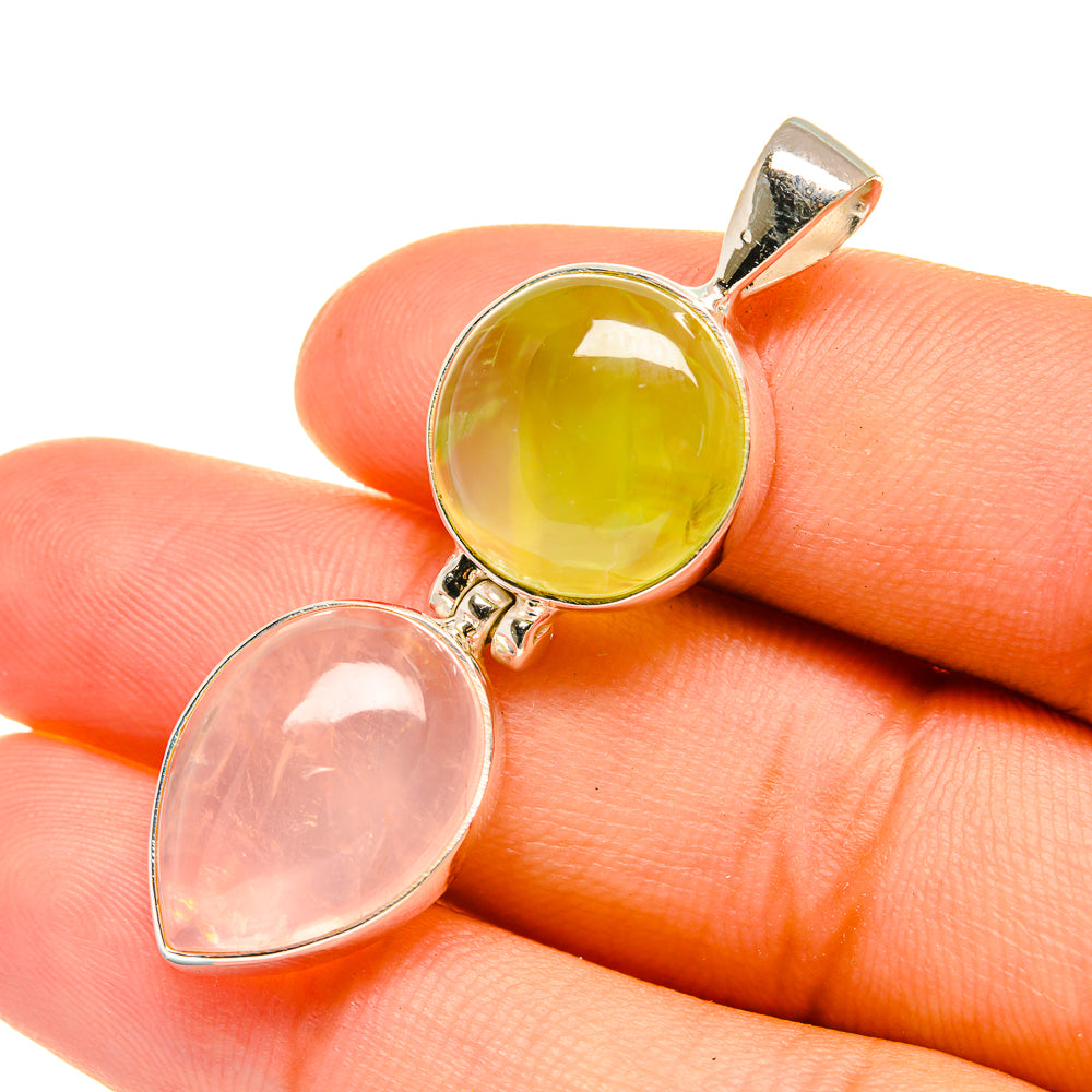 Prehnite Pendants handcrafted by Ana Silver Co - PD6443