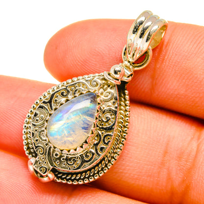 Rainbow Moonstone Pendants handcrafted by Ana Silver Co - PD6455