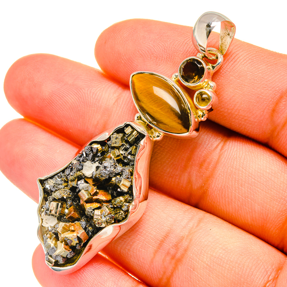 Bismuth Crystal Pendants handcrafted by Ana Silver Co - PD6456