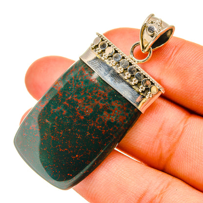 Bloodstone Pendants handcrafted by Ana Silver Co - PD6458